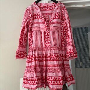 Tuckernuck pink and red fun dress size small